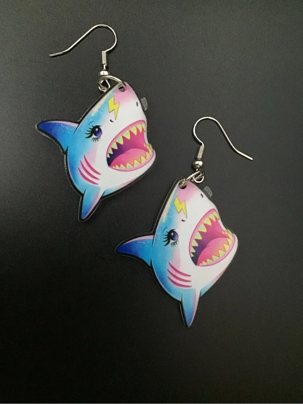 Retro Shark Earrings